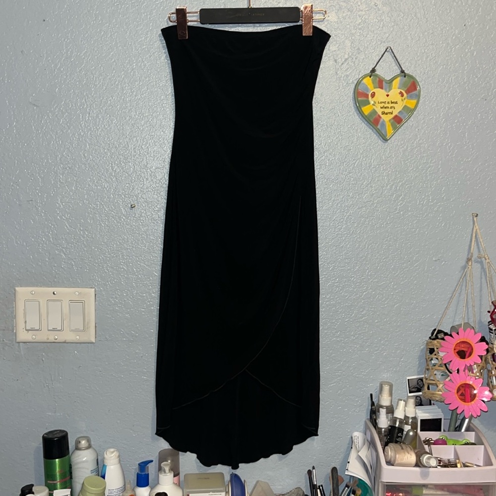 Strapless Black Dress